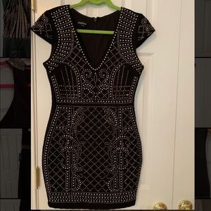 Bebe black sparkly cocktail dress size small